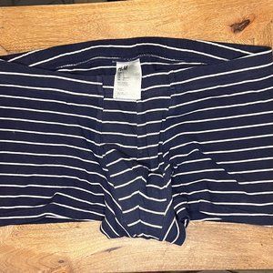 H&M Cotton Boxer Briefs - Navy w/ Stripes